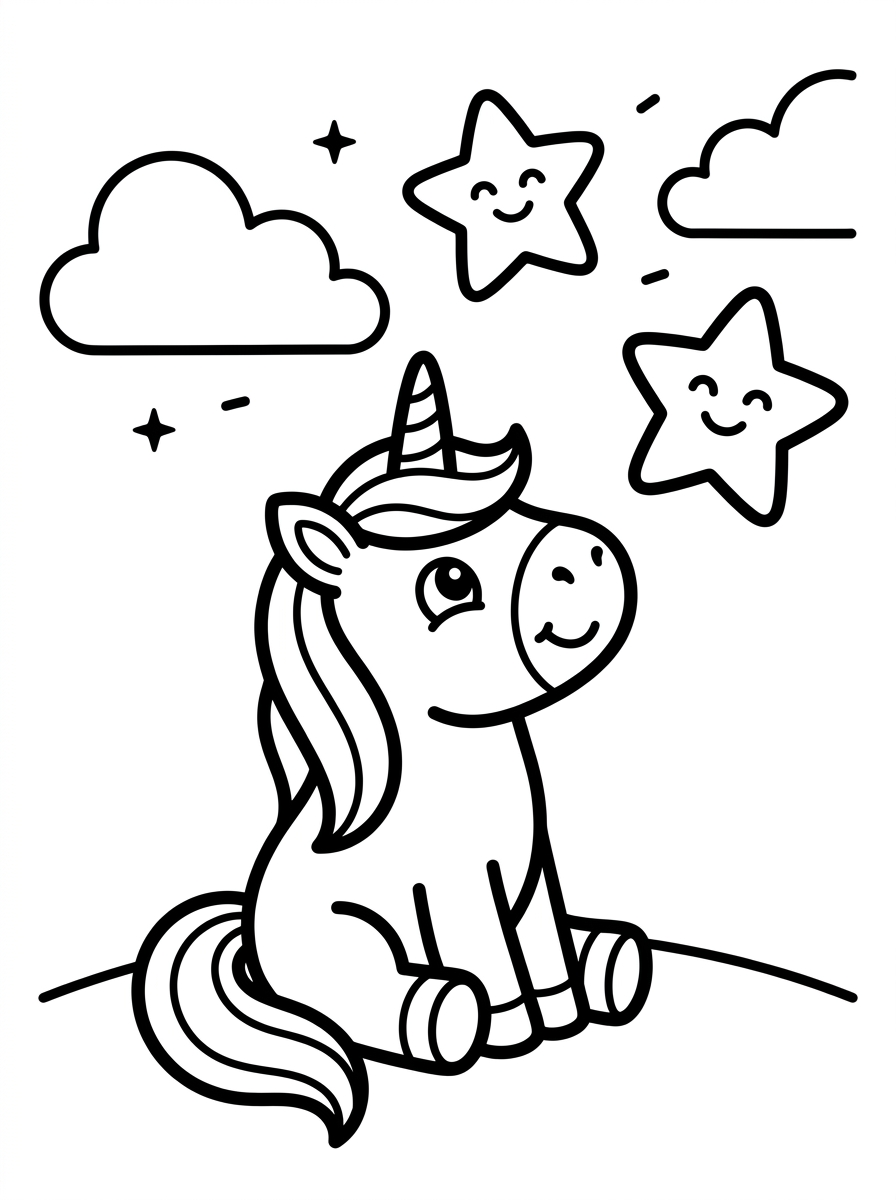 Star-Gazing Unicorn